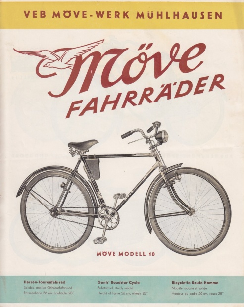 Titelblatt eines Möve-Prospekts (1955)